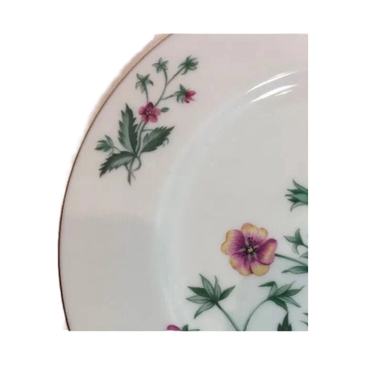 Lenox Country Garden W-302 Set of 5 Salad Dessert Plates 8.25” USA Gold Trim