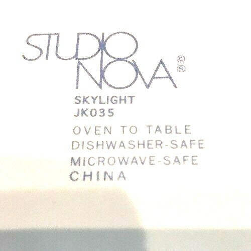 Studio Nova "SKYLIGHTS" Set of 4 Cup & Saucer Hand-Painted Oven To Table JK035