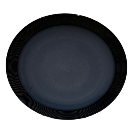 Sango Allure Blue 4818 Dinner Plates Set of 6 Ridged Rim 11” Speckled Stoneware
