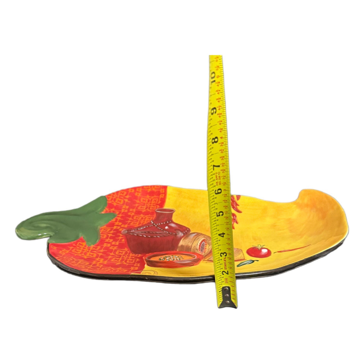 Certified International Zesty Salsa Queso Pepper Platter 20.25” Serving Dish