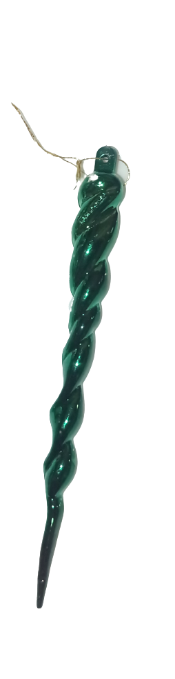 Christmas Tree Ornaments Red White Green Mint Candy Spiral Green Icicle Hanging