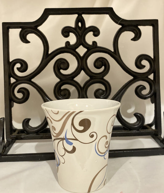 Coventry CHOCO SCROLL 4- Fine China Coffee Mugs Porcelain (PTS) Int'l. Tea Cups