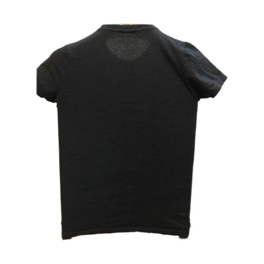 Harry Potter Hogwarts Black Tee Women’s M Warner Bros Gold Crest 100% Cotton