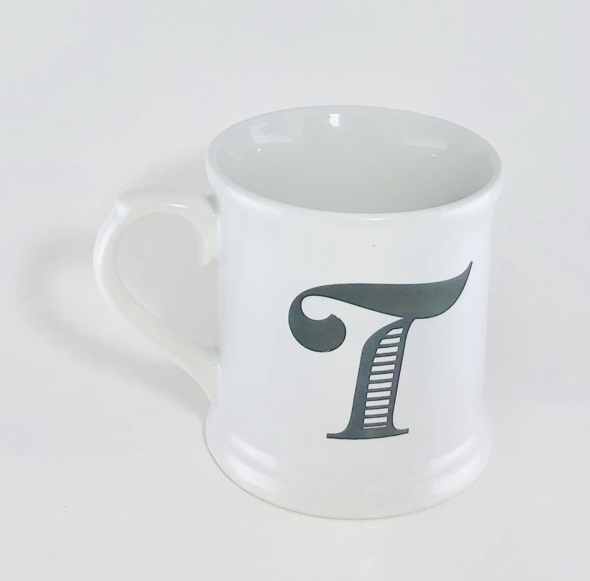 Holiday Home Monogram Ceramic Coffee Mug Personalized Name Letter Initial Cup
