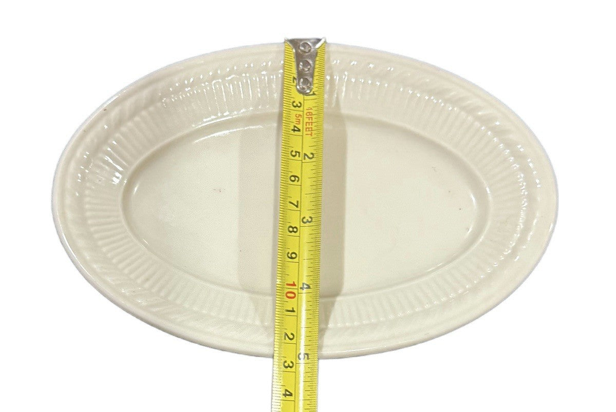 SHENANGO 7 3/8” Oval Relish Dish Restaurant Ware Staffordshire China USA Vintage