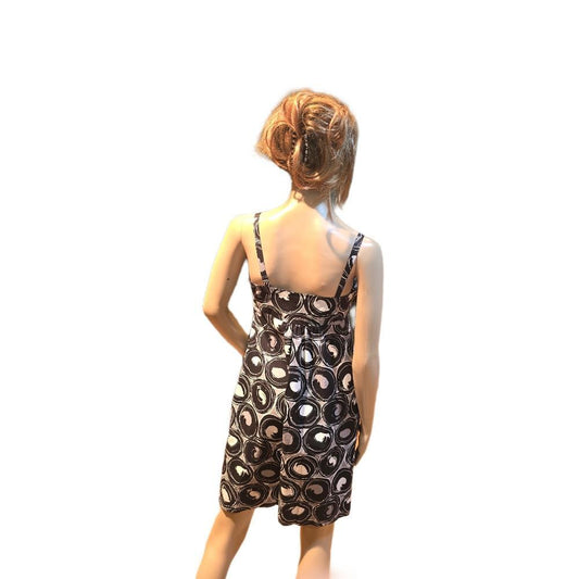 New York & Company Contemporary Dress Retro Sweetheart Neckline Abstract Size 2