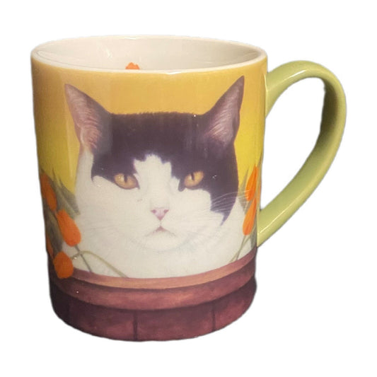 Lang & Wise Mug Cat ISIS BIRKENSEER Coffee Tea Cup By Lowell Herrero 2012