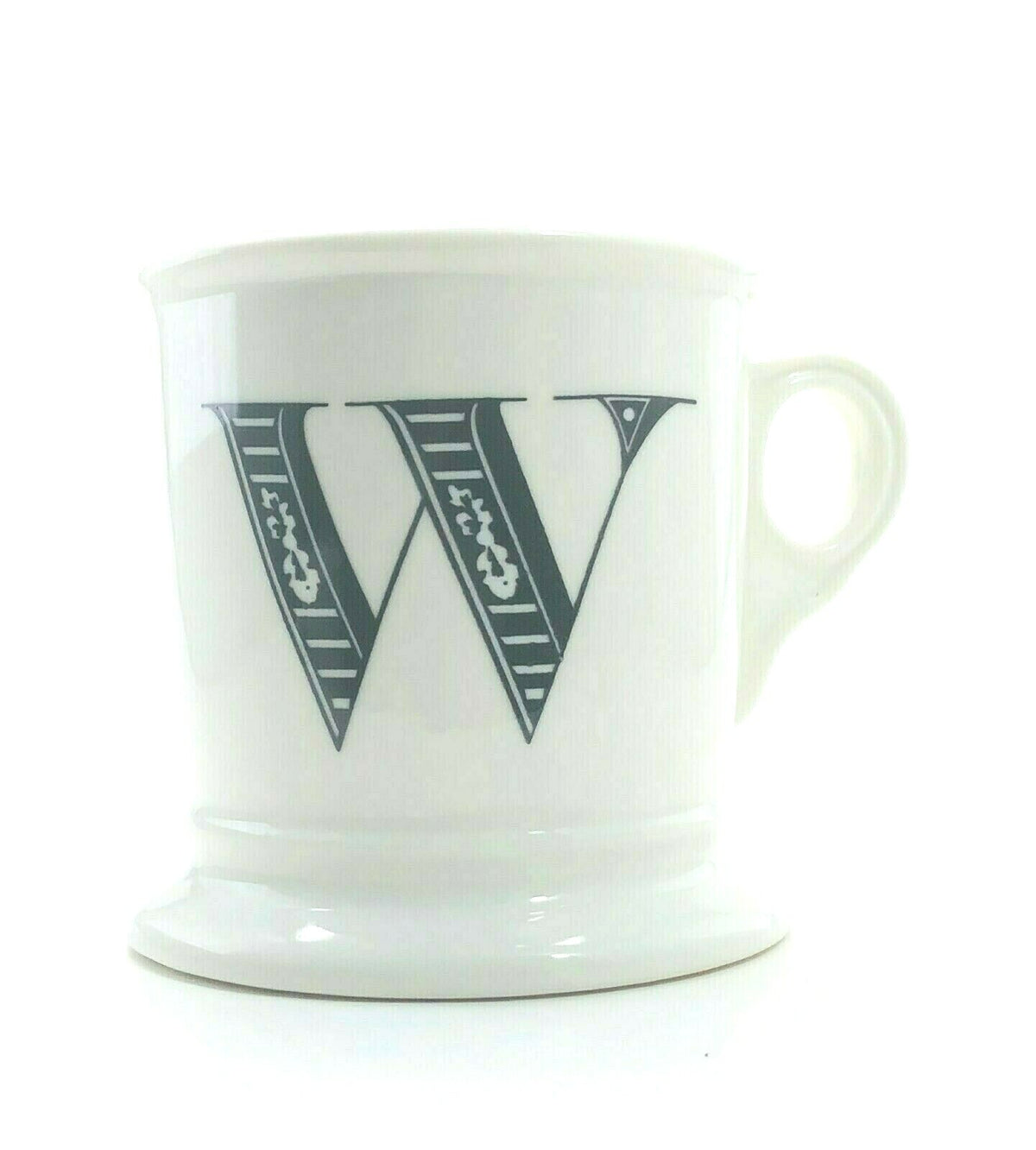 ANTHROPOLOGIE Monogram Mug Personalized Name Coffee Cup Initial Letter 12 fl. oz