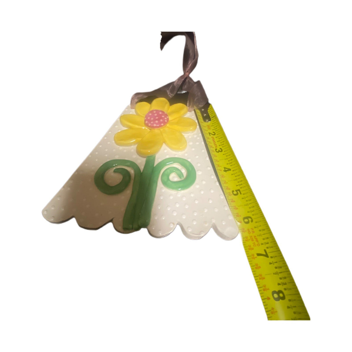 Kristi McCarthy Designs 3D Sunflower Plaque Wall Hanging Clay Ceramic Home Art