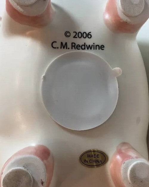 Piggy Bank HIS MONEY HER MONEY C. M. Redwine Savings Coins Ceramic