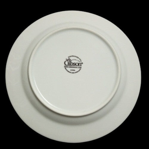 Gibson SCARLET LEAVES 4-Salad Plates 7 ½” D Floral Ceramic Dessert Dinnerware