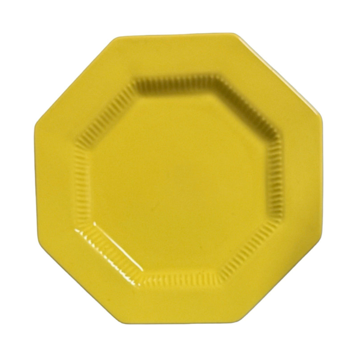 Nikko Daffodil Octagonal Salad Plates Set of 4 8 1/2” Yellow Japan