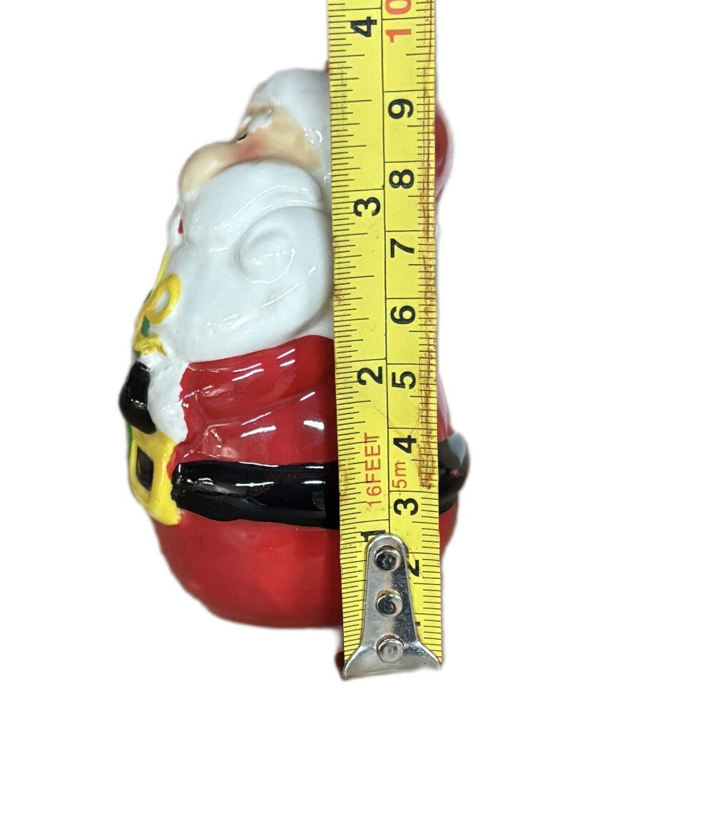 Santa Claus And Snowman Ceramic Salt & Pepper Shakers