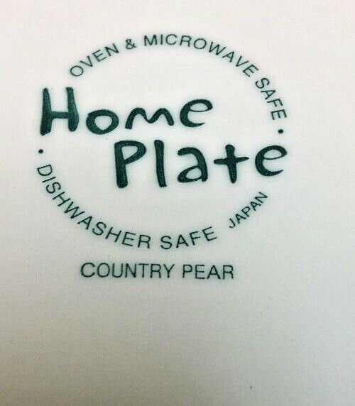 Nikko Home Plate " COUNTRY PEAR" Dinner Plate (Oven Safe) Japan 10 7/8"