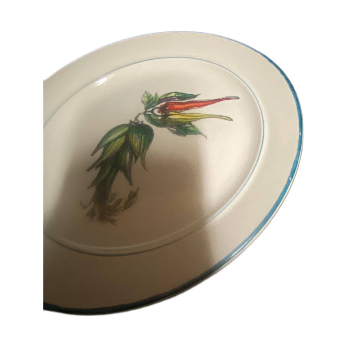 France 3-Salad Plates FAIENCE DE SAINT AMAND Bell Peppers-Hot Peppers-Scallions