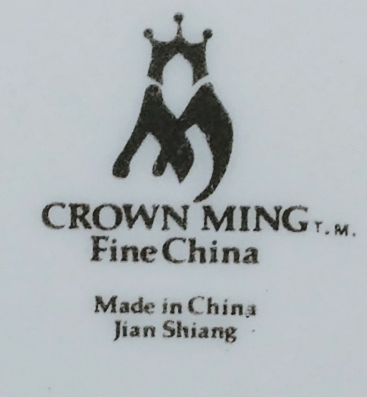 Crown Ming Fine China Jiang Shiang Vintage Chinaware Dinnerware Collection