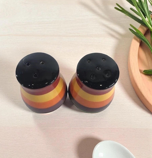 Philippe Richard Rondo Hand Painted Multicolor Canister Set of 3 or Shakers Set