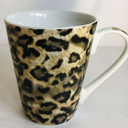 LEOPARD Tienshan Fine China Dinnerware Collection Animal Print Brown Tan Black