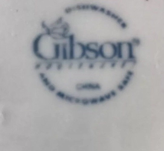 Gibson Designs Fruit Off Sugar Bowl & Lid Embossed Fruits Ceramic