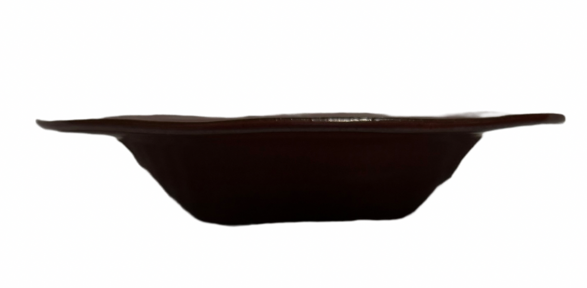 Set of 4 Gourmet Expressions Stoneage Cinnamon Rim Soup Bowls 9.75” Rustic