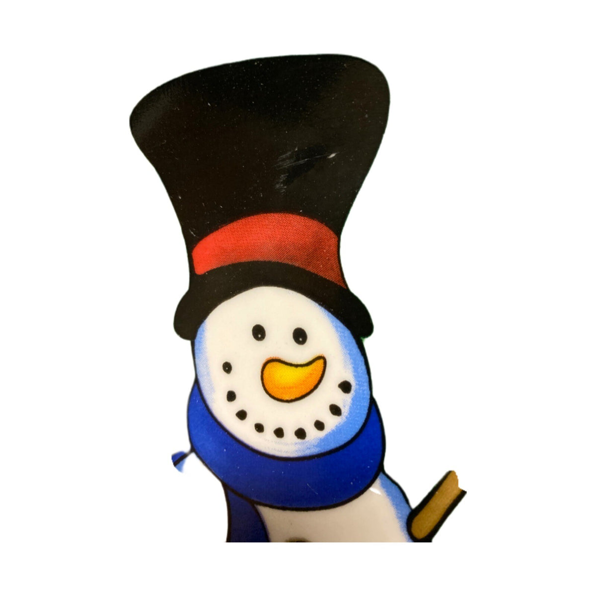 ViGOR 4- Salad Plates Snowman Christmas Holiday Dessert Ceramic Assorted Dishes