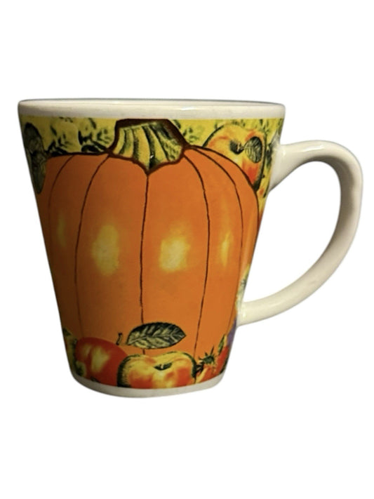 Trisa Pumpkin Apple Fall Coffee Mug Set of 2 Harvest Halloween
