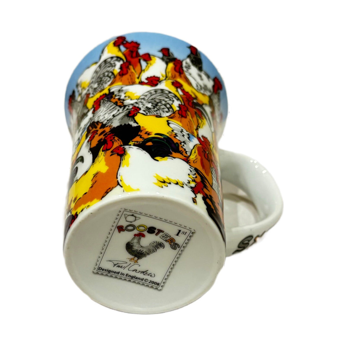 Paul Cardew ROOSTERS Mug Coffee Cup Mug Designed in England 2008