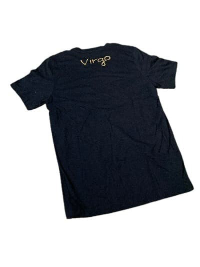 T-SHIRT Zodiac Virgo Black and Golden Size MD. Men