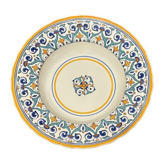 Williams Sonoma SAVONA Serving Bowl Large 14.5" D Pasta Salad Dishware Portugal