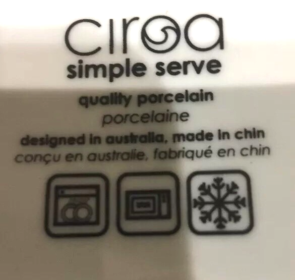 Ciroa Simple Serve Set of 4 Square Porcelain Bowls Love Peace Joy 3.7/8” x 3”