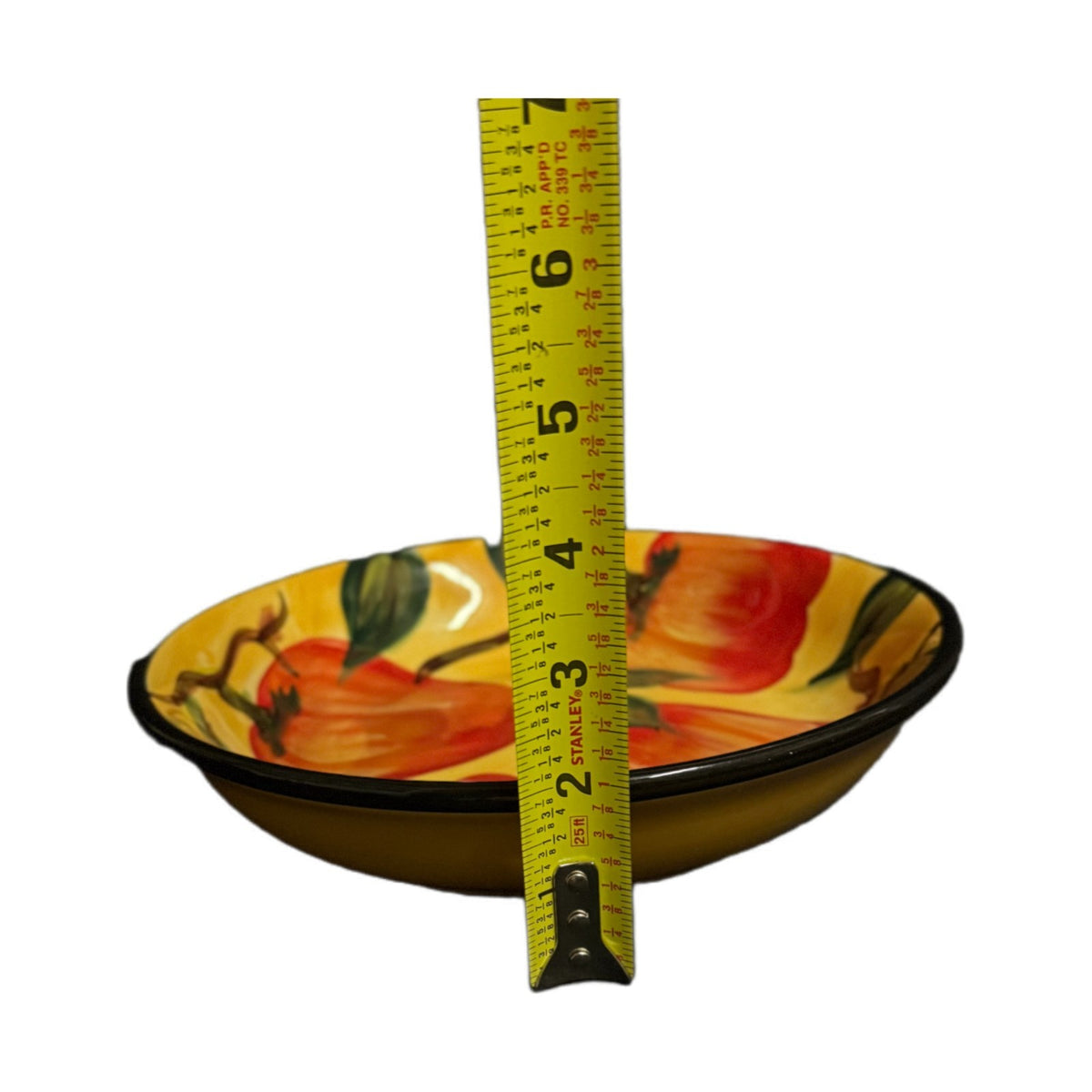 Certified International Peppers Bowl Margaret Le Van Pasta Serving Dish