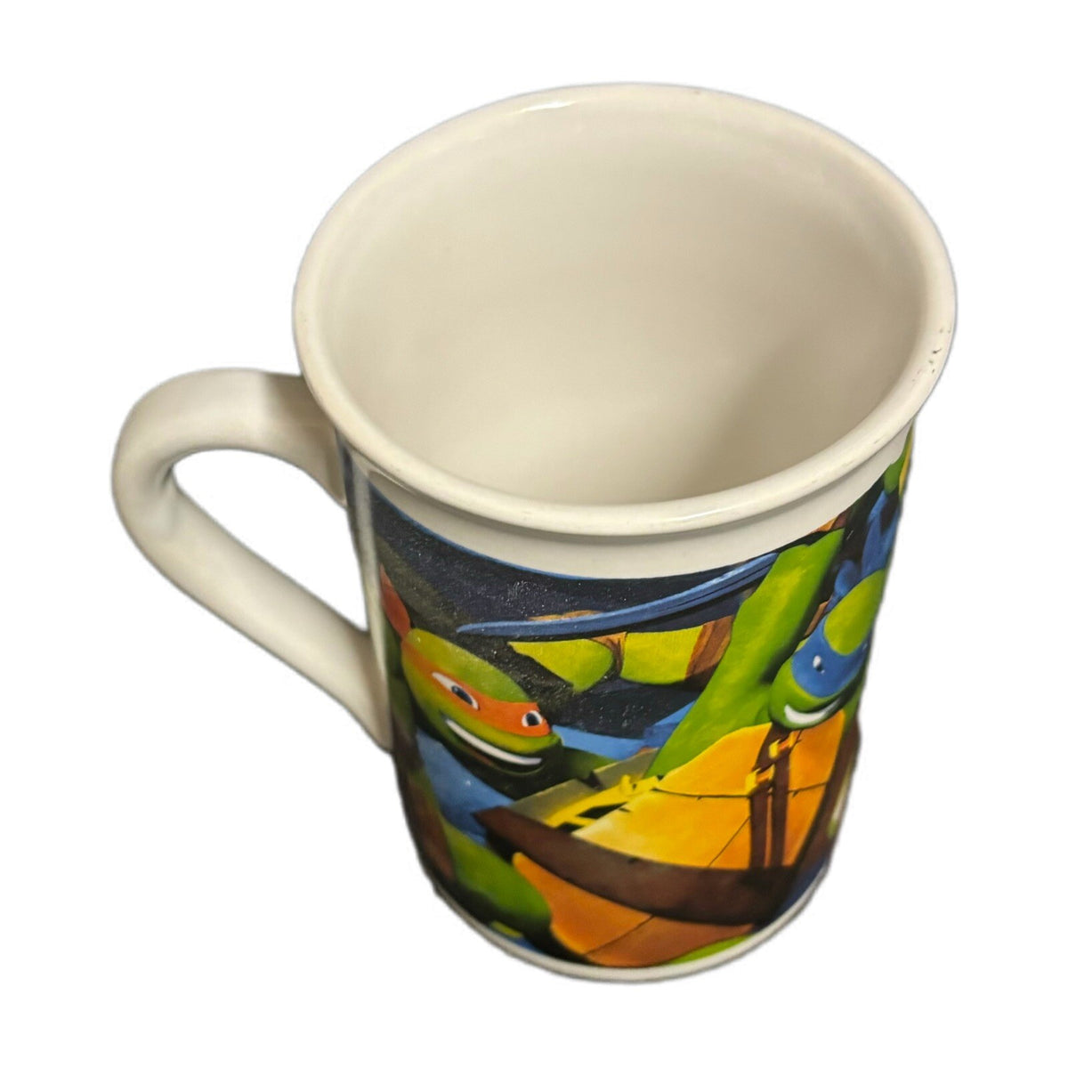 2014 Viacom TMNT Teenage Mutant Ninja Turtles Ceramic Coffee Mug Michelangelo