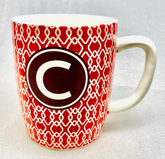 Target Stoneware Monogram Ceramic Coffee Cup Mug Personalized Letter Initial