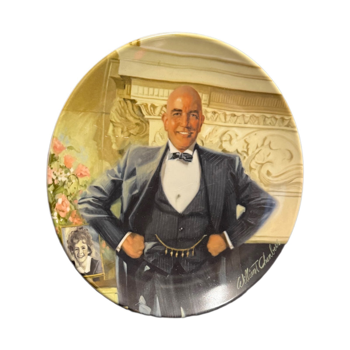 DADDY WARBUCKS Annie Collector's Plate Series 1982 G-642 Edwin M. Knowles China