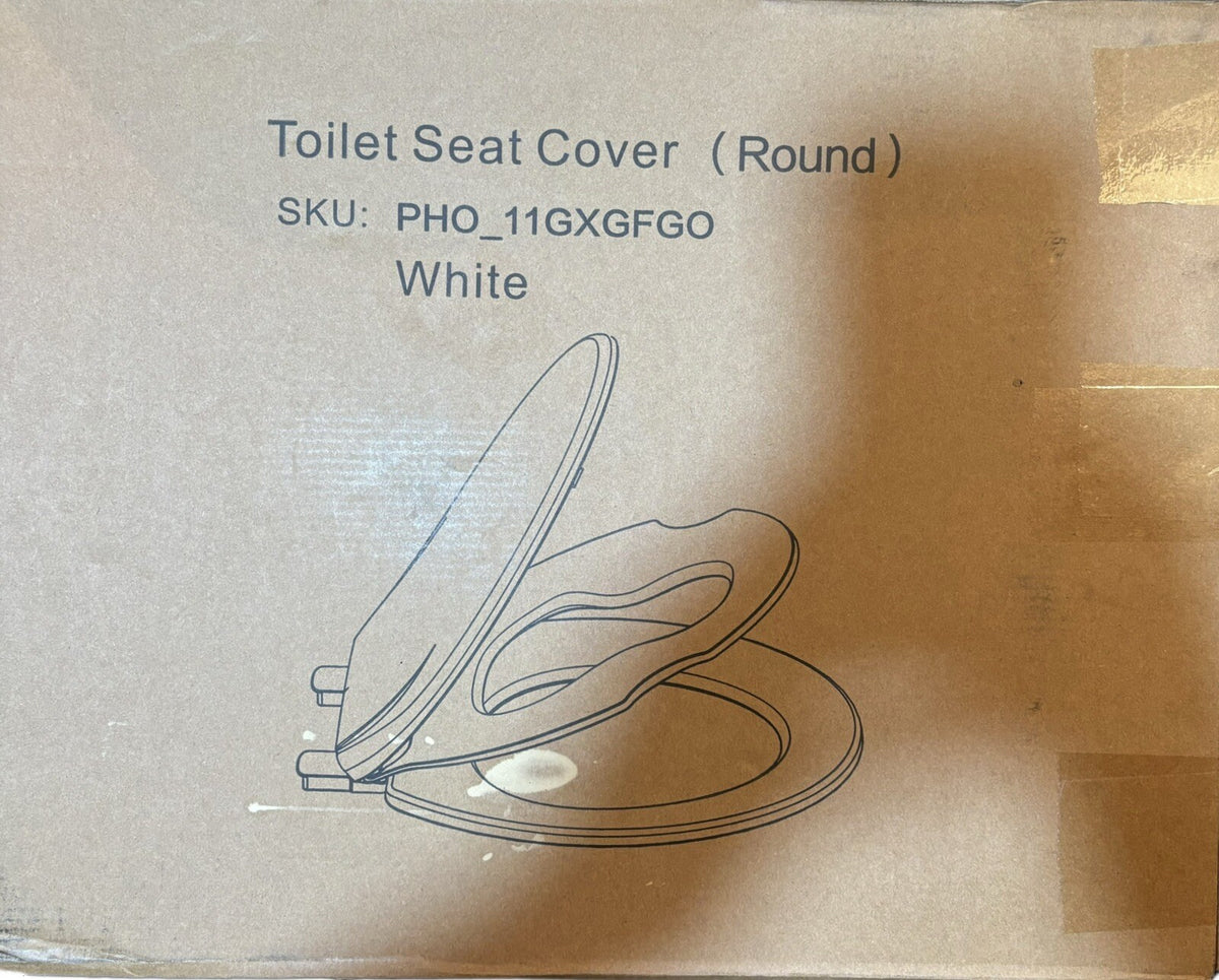 New Toddler Potty Training Toilet Seat White Round Cover Built-In Insert Kids