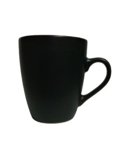 Gibson SOHO LOUNGE ROUND BURGUNDY 4-Mugs 12 oz Burgundy Inside Black Outside