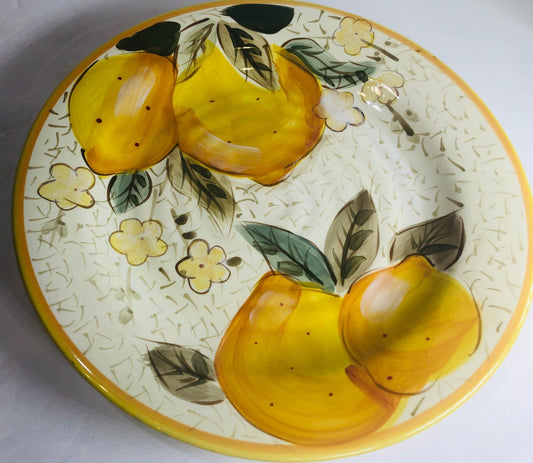 Gibson Designs " LEMON COURTYARD" Dinnerware Hand Painted Collection