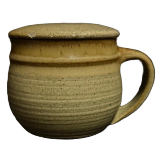 Signed Marie Summers Vintage Ceramic Mug with Lid 3.25” – Studio Pottery Cup