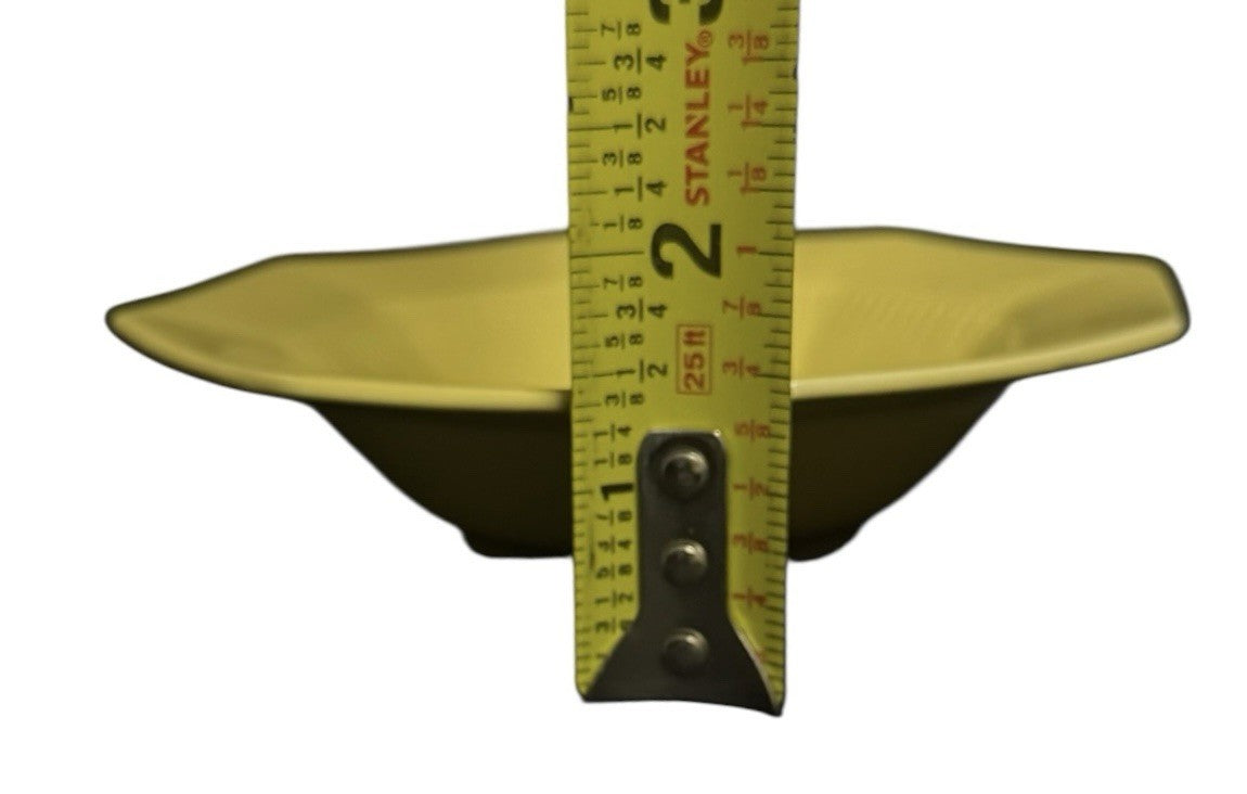 Independence Ironstone Castleton Yellow Fruit Bowls Set 3 Octagon 5 3/4" D Japan