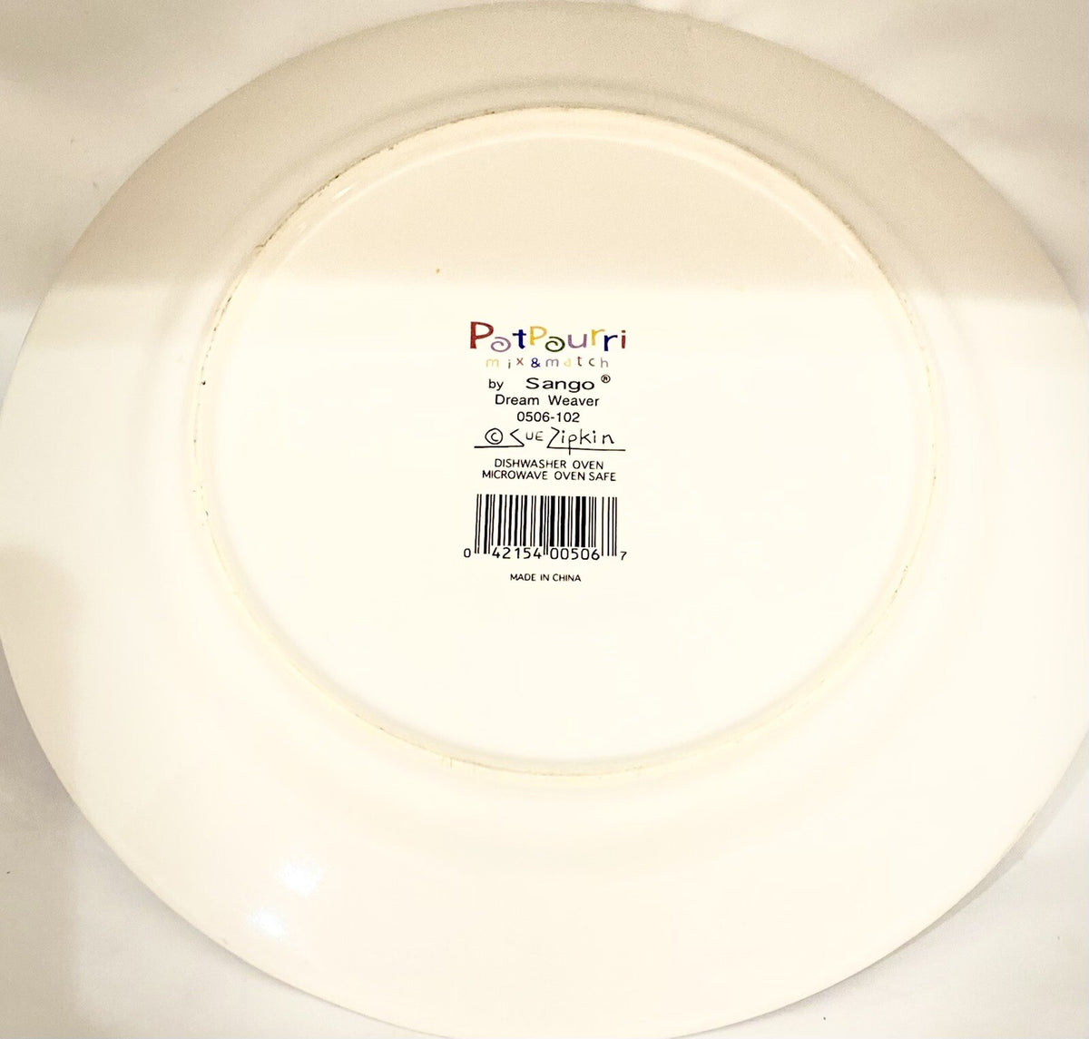 Sango "DREAM WEAVER" 1 Dinner Plate by Sue Zipkin 10 5/8" (Oven Safe) #0506-102
