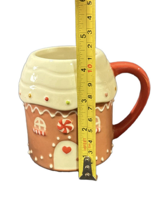 Set of 2 Threshold Target Gingerbread Mugs – Girl & House – Holiday Stoneware