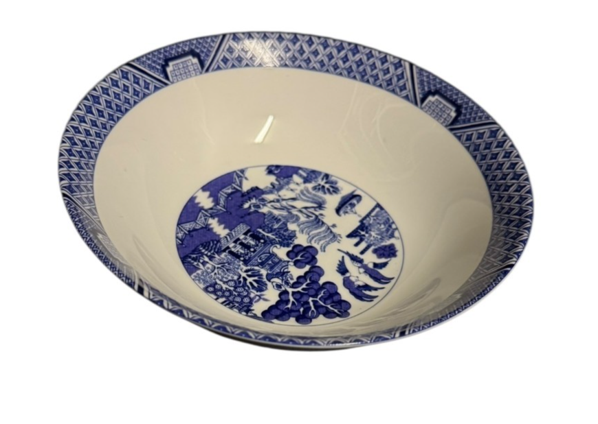 Royal Cuthbertson Blue White Bowls Set of 3 Porcelain China Pattern 6.5"D x 2"H