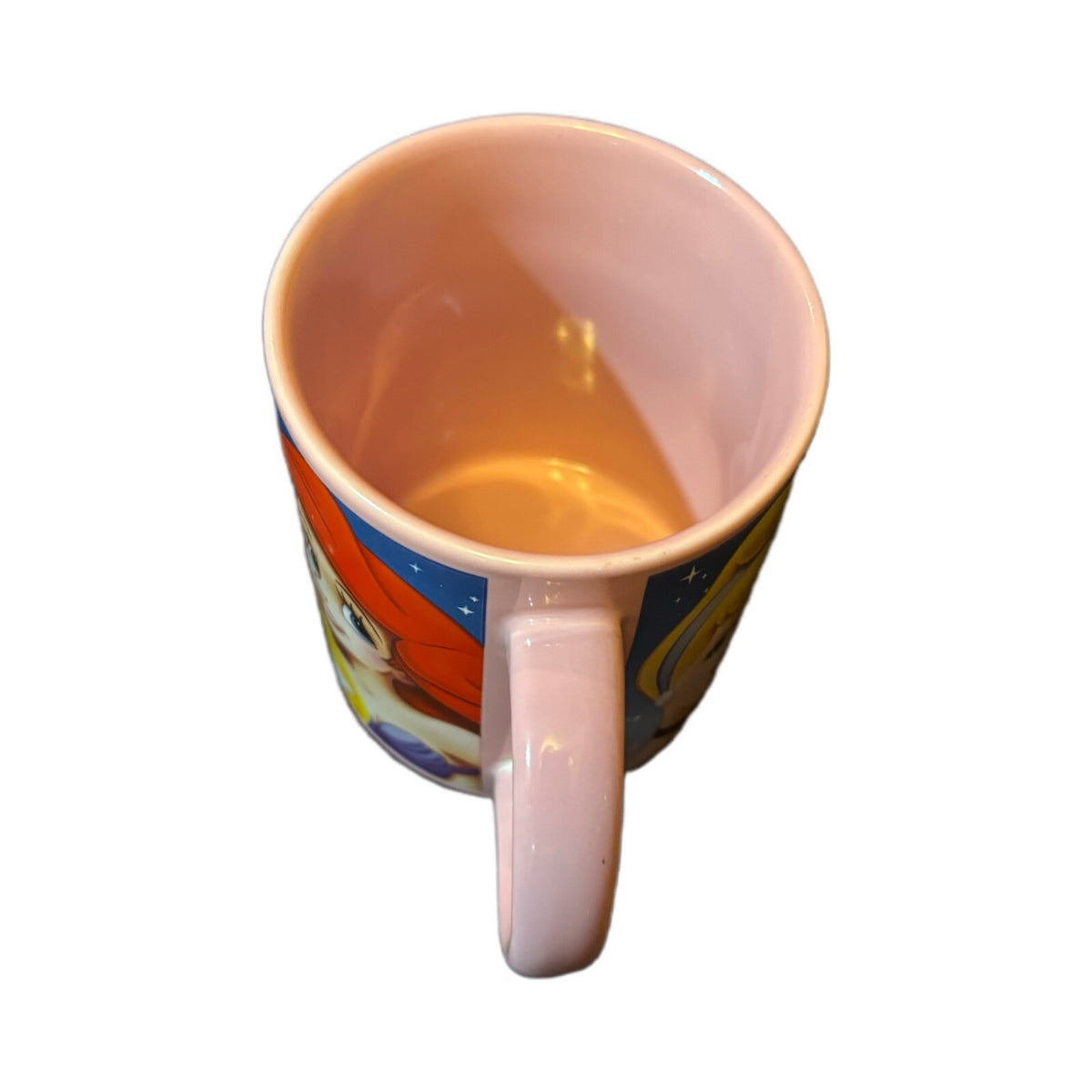 DISNEY PRINCESS Mug Ceramic Coffee Tea Cup Pink Interior