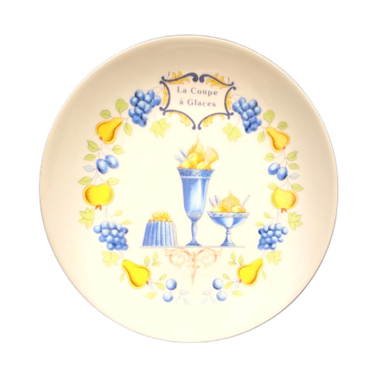 Rare FLORENCE LIMOGES France 6-Porcelaine d'Art Creations Dessert Plates