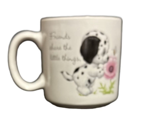 Friends Share The Little Things Puppy Mug 8 oz by Bill & Judy Morehead-Cute Gift