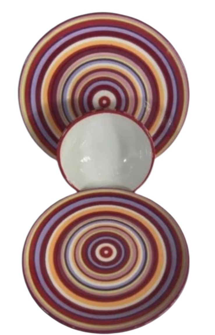 Home Target Rainbow 6 Dinner Plates 6 Salad Plates 6 Soup/Cereal Bowls-18 Piece