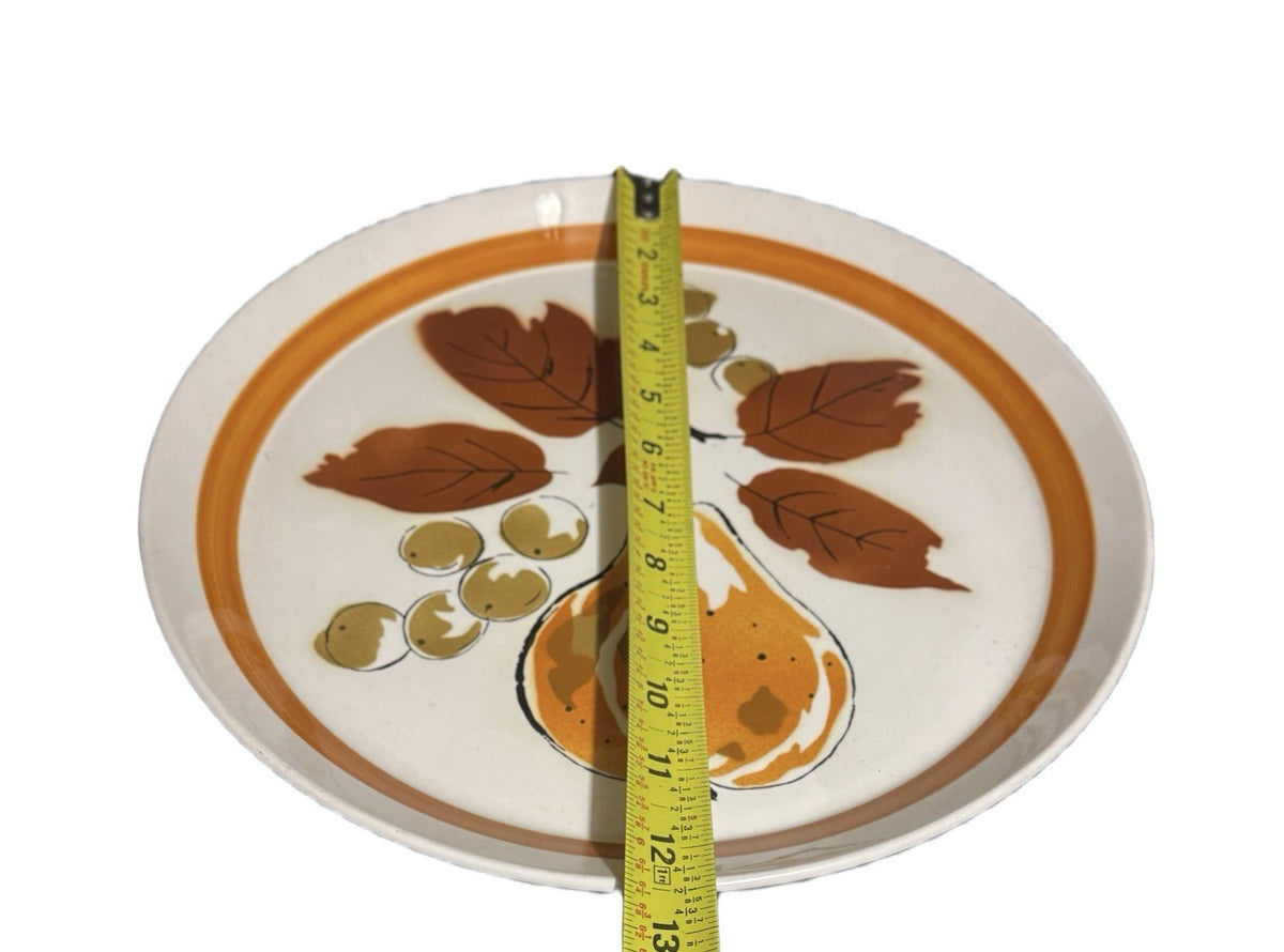Mikasa Duplex Harvest Ben Seibel Set 12.75” Chop Plate & 4 Salad Plates 8”Japan