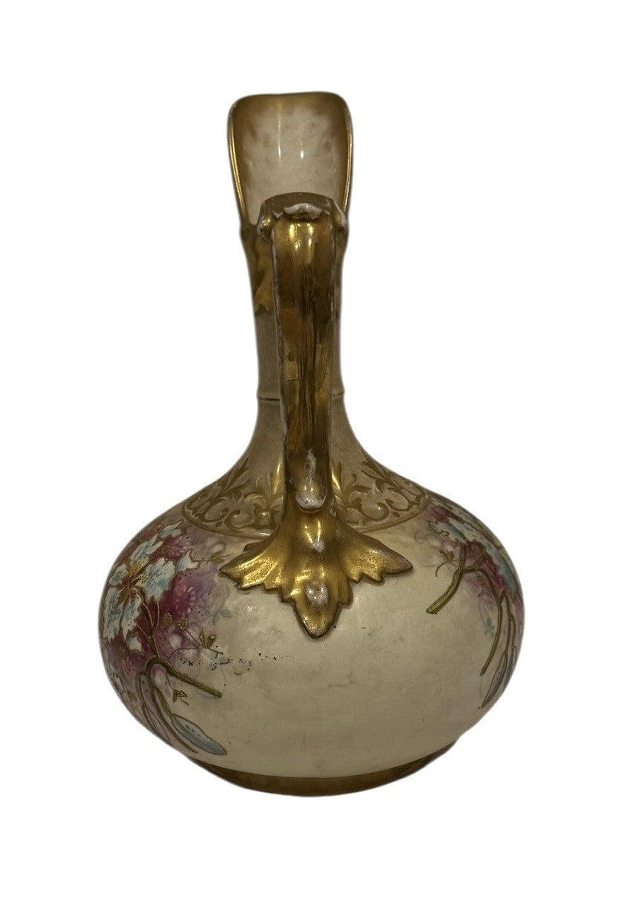 Royal Bonn Art Nouveau floral ewer, Franz Anton Mehlem’s Bonn, Germany