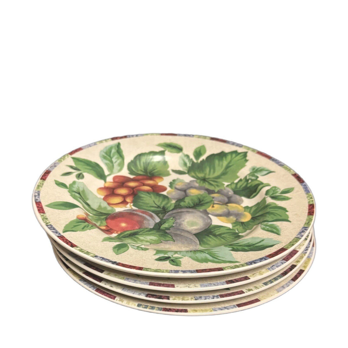 The Sakura Table 4-Salad Plates Sonoma Ceramic Dessert Dish Excell Home Fashions