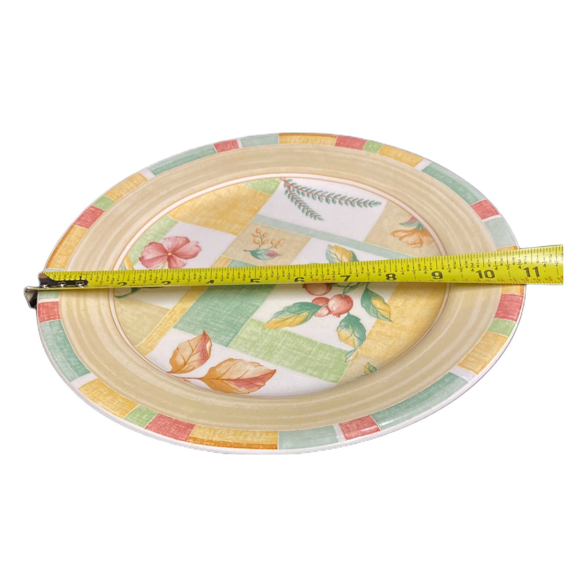 Sango GARDEN CAFE 4-Dinner Plates Designed By ERICA FRIEDMAN # 3048 Ceramic